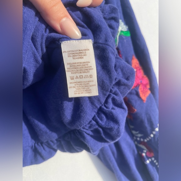 13. Free People Lita Embroidered Top | Size XS - Picture 12 of 16